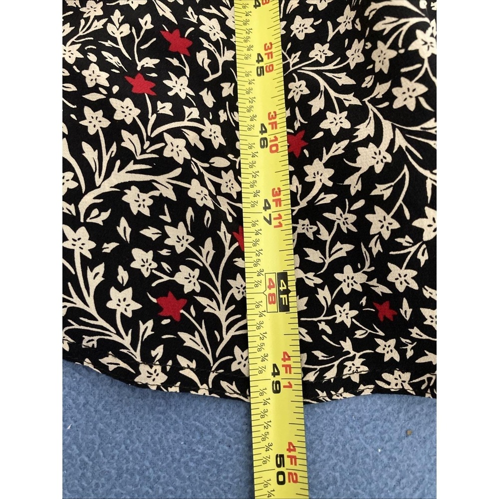 VTG Maggy London by Jeannene Booher Silk Front Button Floral Dress - Sz 10 - Picture 15 of 15